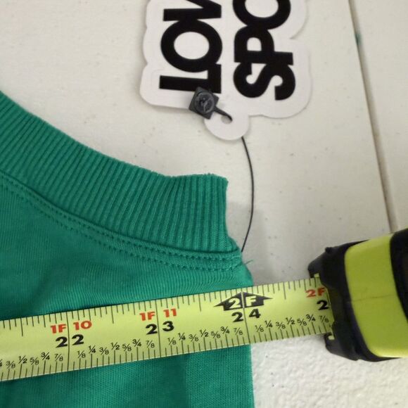 Love & Sports Tank Top Women's XL Green Pickleball Athletic Boxy Tee NWT - Picture 9 of 9